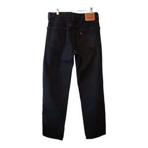 Levi Strauss & Co 550 Mens Jeans Black Measure 34 X 34 Relaxed Fit Tapered Leg